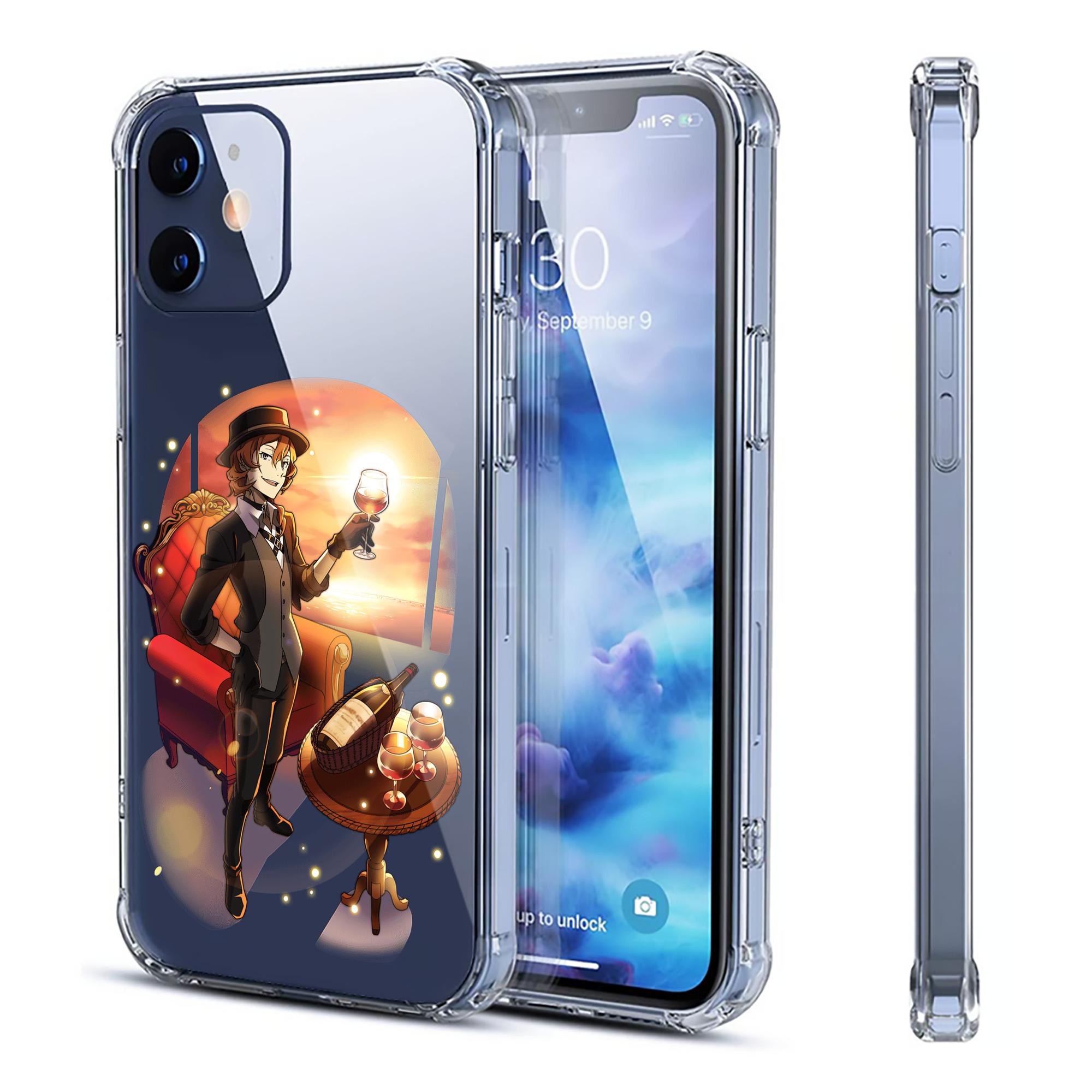 （画像用） 文豪ストレイドッグス Bungo Stray Dogs 【iPhone 12シリーズ対応】透明スマホケース（クリアソフトケース）